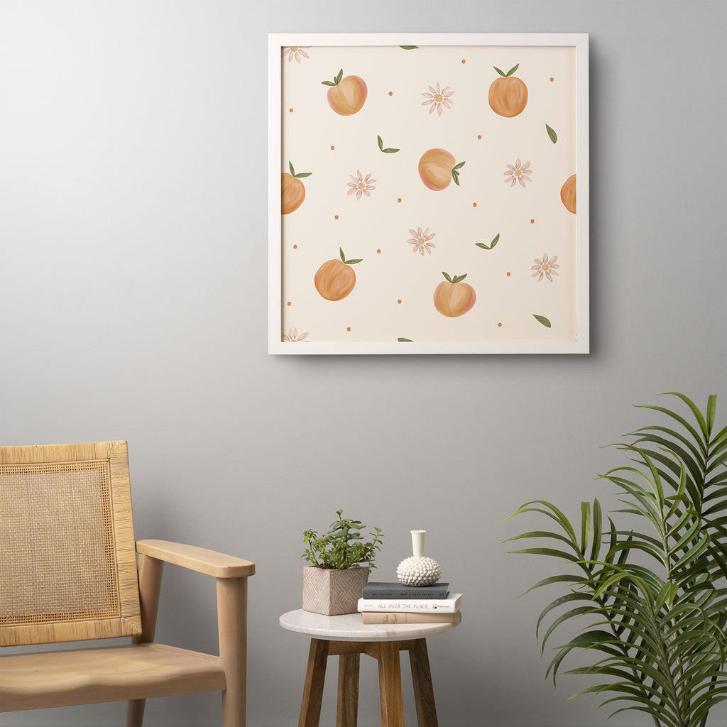 Menina Lisboa Spring Peaches Framed Wall Art