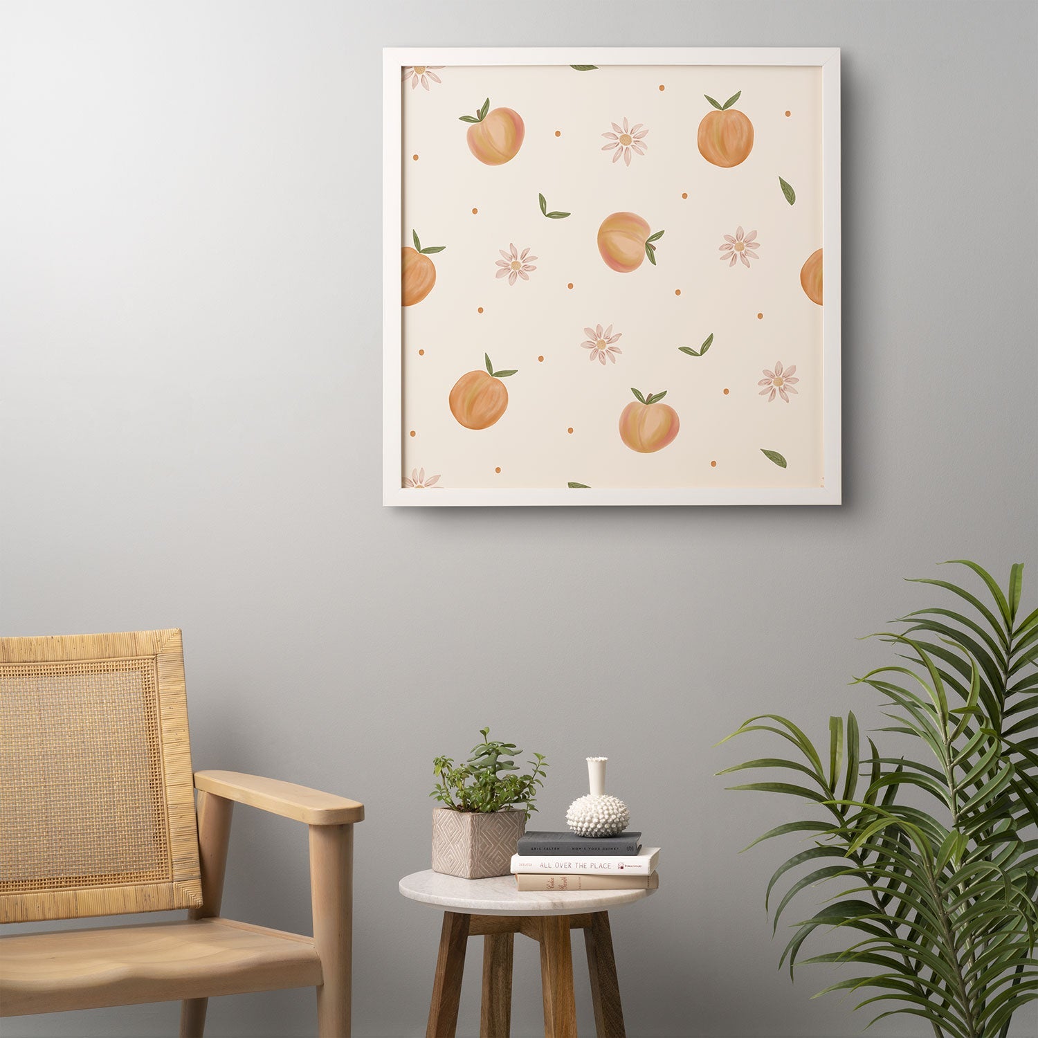 Menina Lisboa Spring Peaches Framed Wall Art