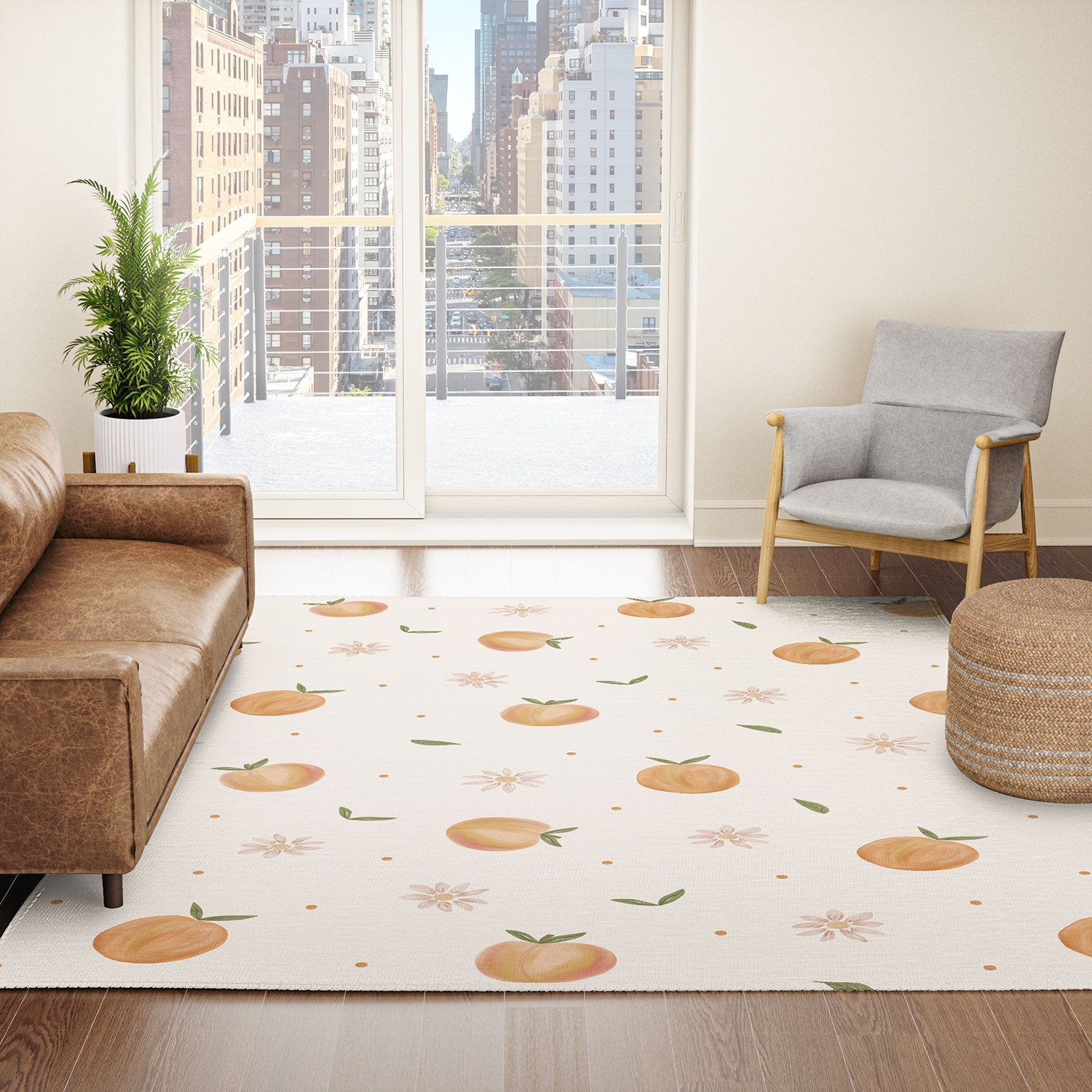 Menina Lisboa Spring Peaches Area Rug