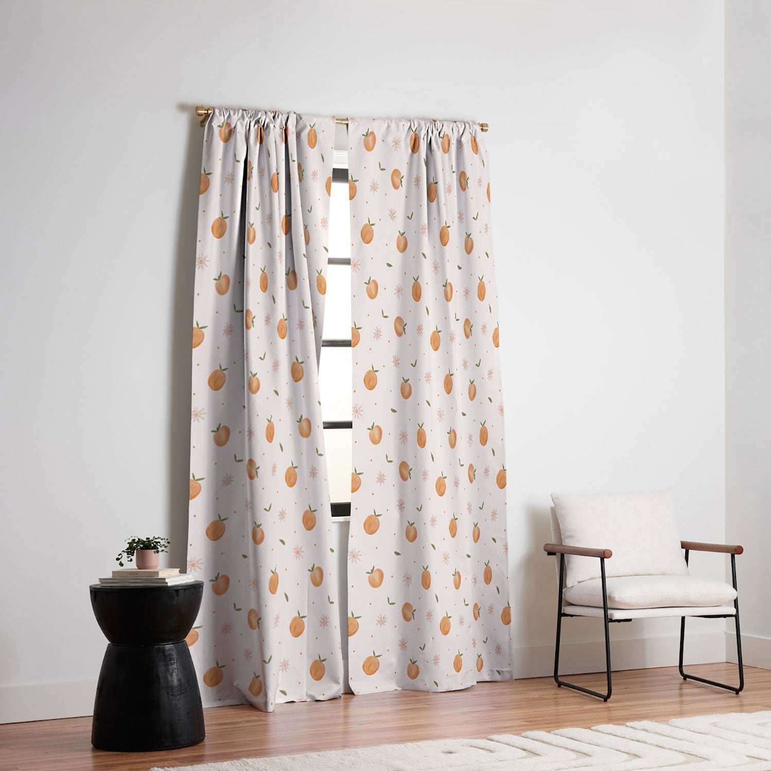 Menina Lisboa Spring Peaches Blackout Window Curtain
