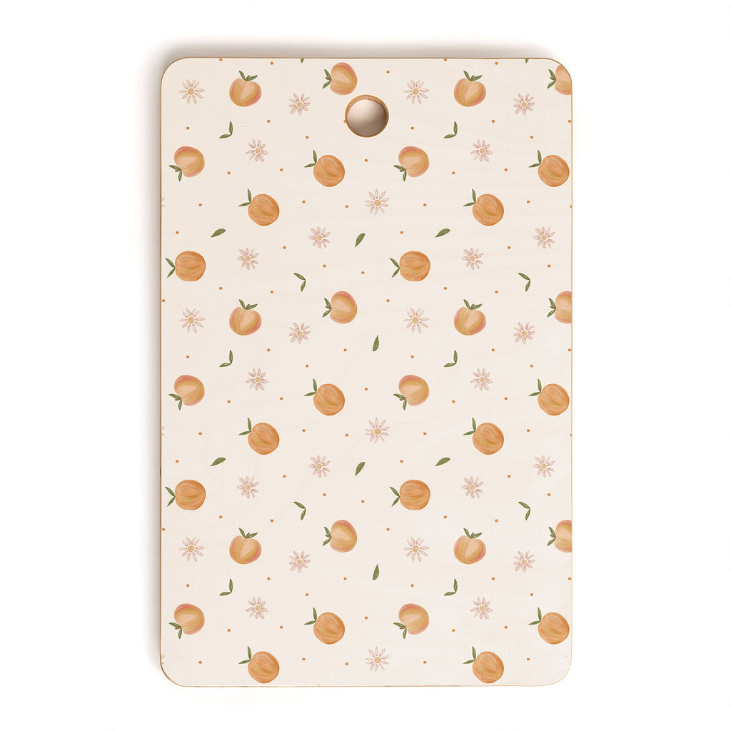 Menina Lisboa Spring Peaches Cutting Board Rectangle