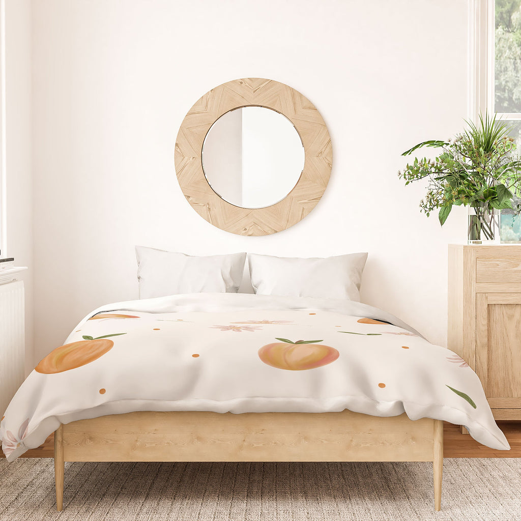 Menina Lisboa Spring Peaches Duvet Cover