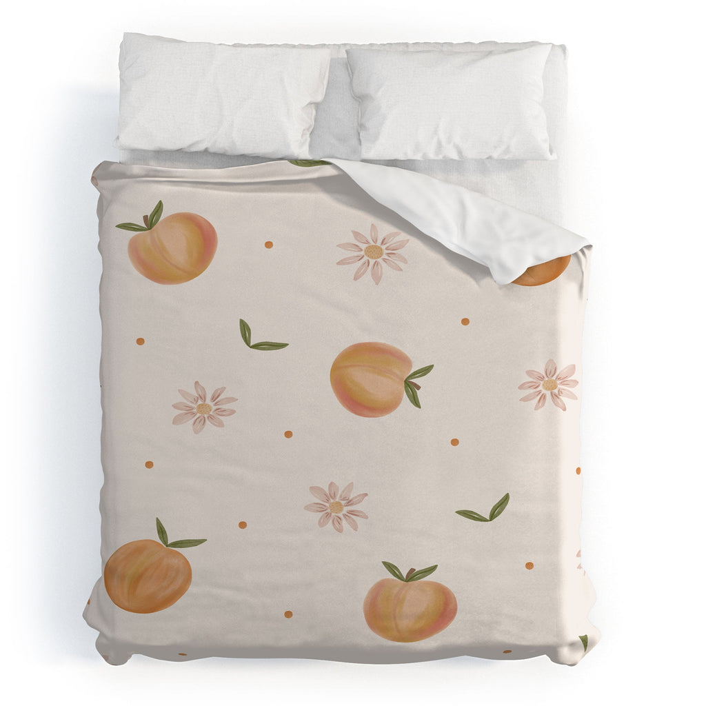 Menina Lisboa Spring Peaches Duvet Cover