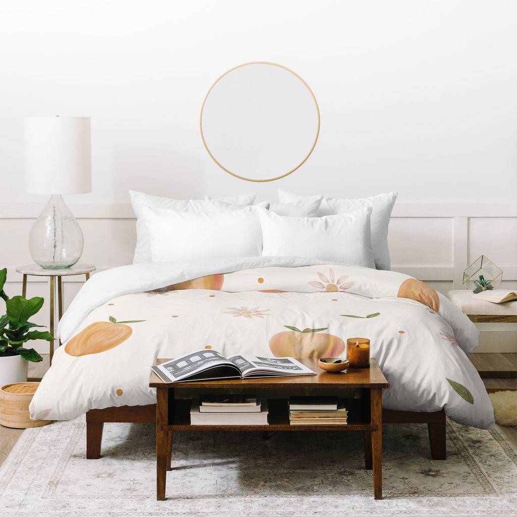 Menina Lisboa Spring Peaches Duvet Cover
