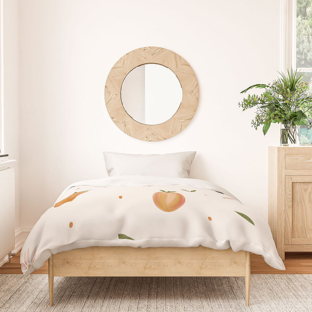 Menina Lisboa Spring Peaches Duvet Cover