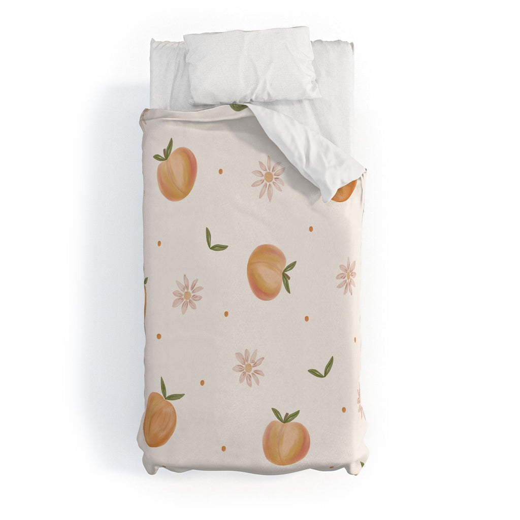 Menina Lisboa Spring Peaches Duvet Cover