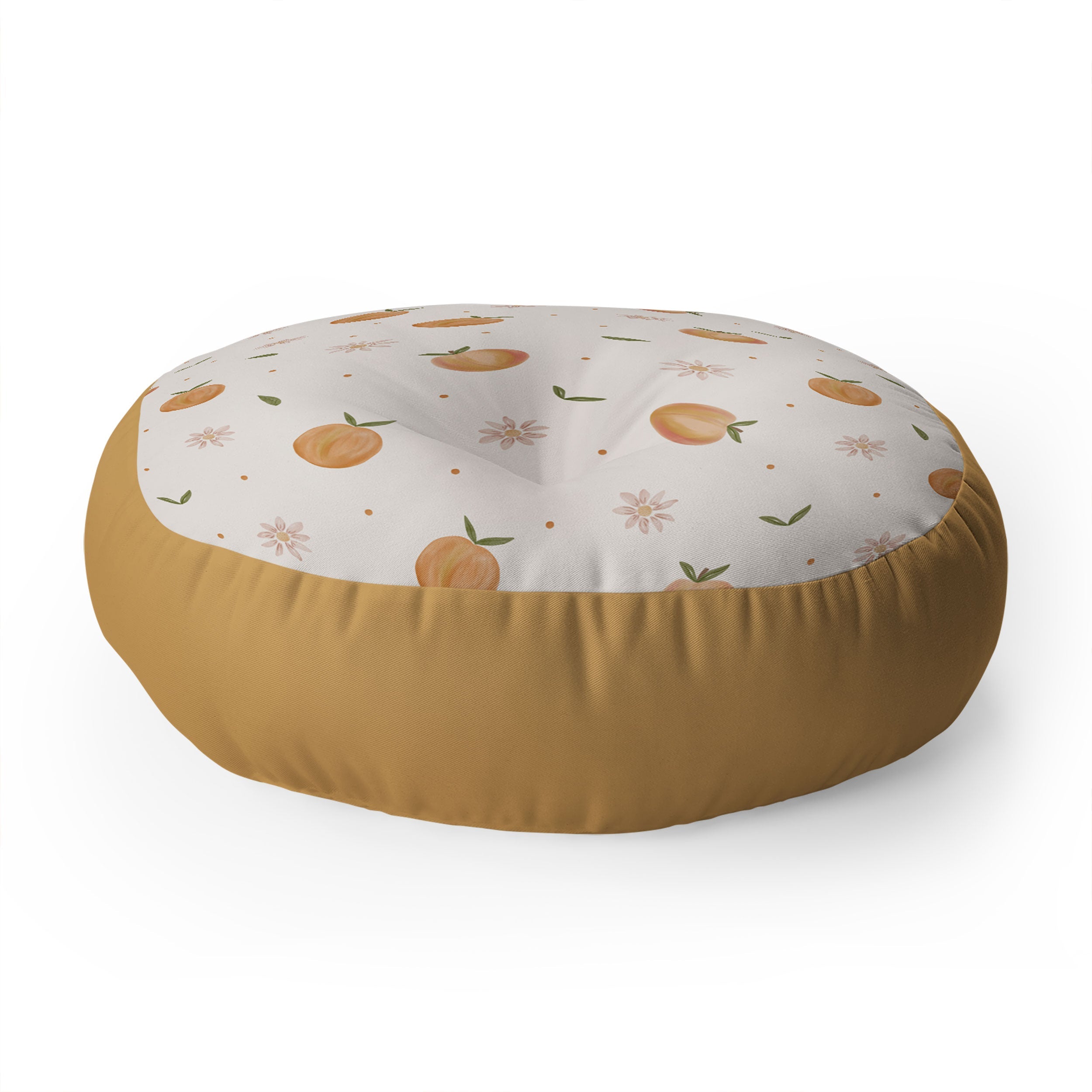 Menina Lisboa Spring Peaches Floor Pillow Round
