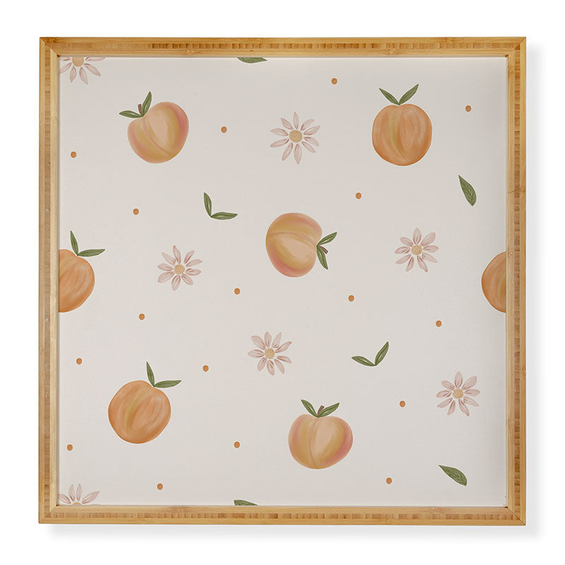 Menina Lisboa Spring Peaches Framed Wall Art