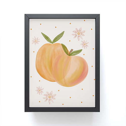 Menina Lisboa Spring Peaches Framed Mini Art Print