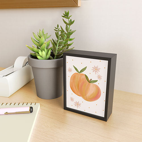 Menina Lisboa Spring Peaches Framed Mini Art Print
