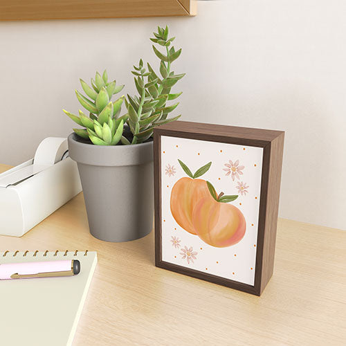 Menina Lisboa Spring Peaches Framed Mini Art Print