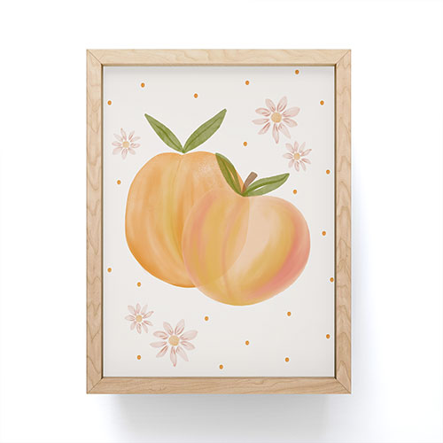 Menina Lisboa Spring Peaches Framed Mini Art Print