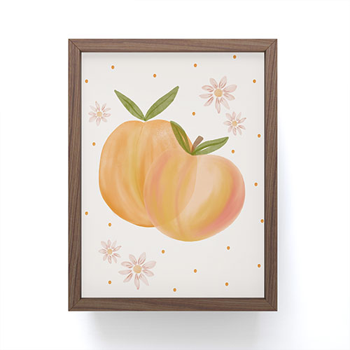 Menina Lisboa Spring Peaches Framed Mini Art Print