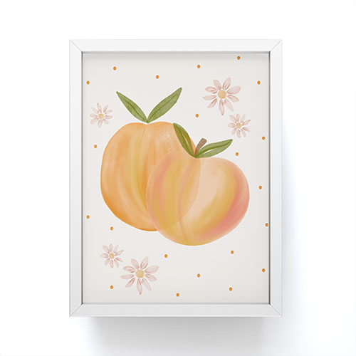 Menina Lisboa Spring Peaches Framed Mini Art Print