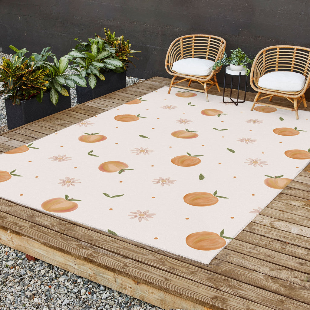 Menina Lisboa Spring Peaches Outdoor Rug