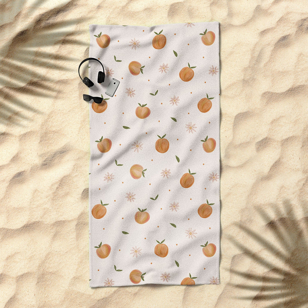 Menina Lisboa Spring Peaches Beach Towel