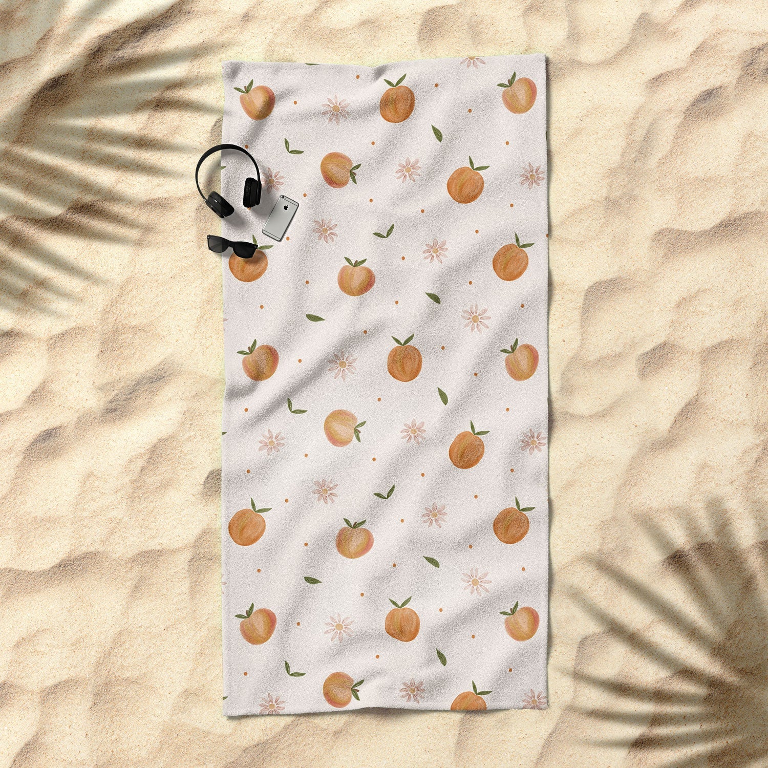 Menina Lisboa Spring Peaches Beach Towel