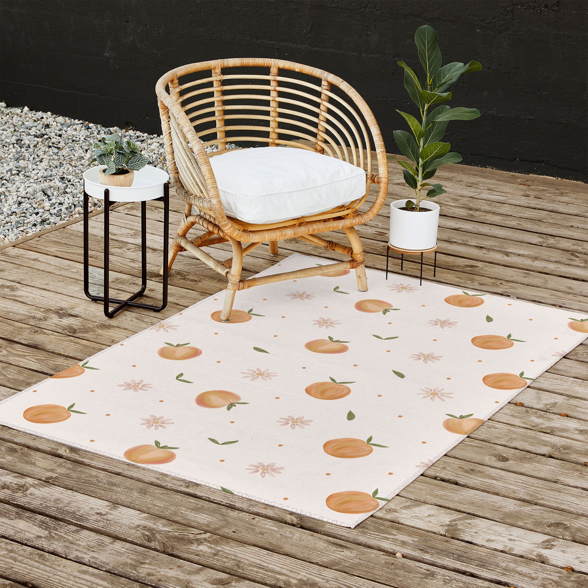 Menina Lisboa Spring Peaches Outdoor Rug