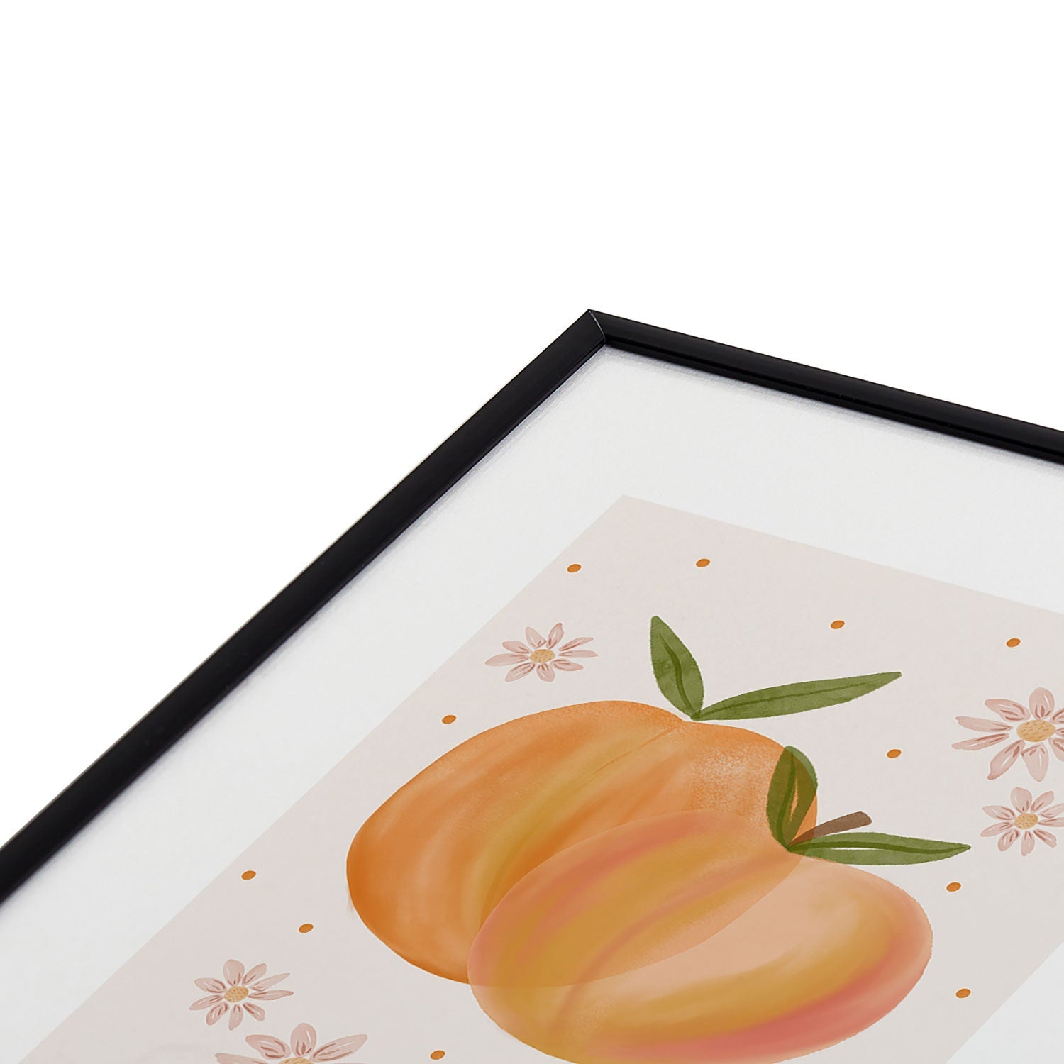 Menina Lisboa Spring Peaches Metal Framed Art Print