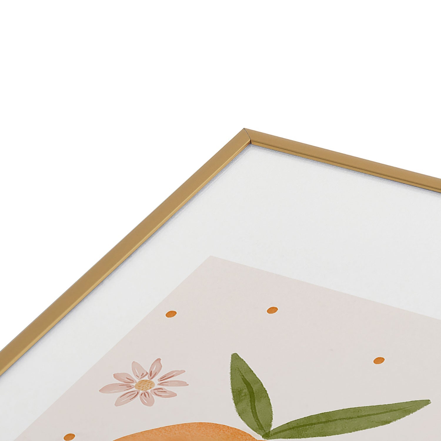 Menina Lisboa Spring Peaches Metal Framed Art Print