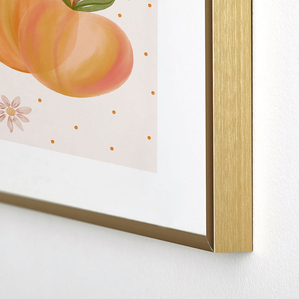 Menina Lisboa Spring Peaches Metal Framed Art Print