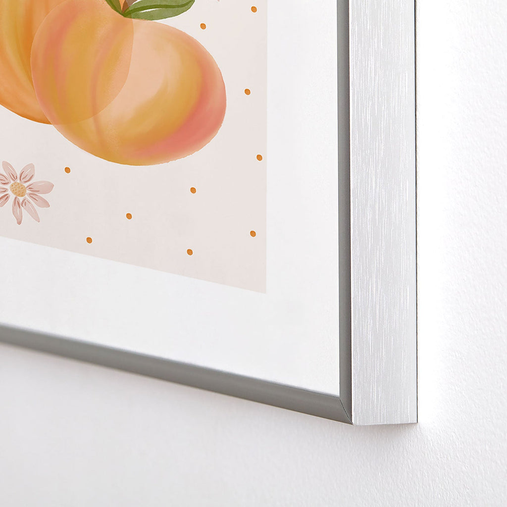 Menina Lisboa Spring Peaches Metal Framed Art Print