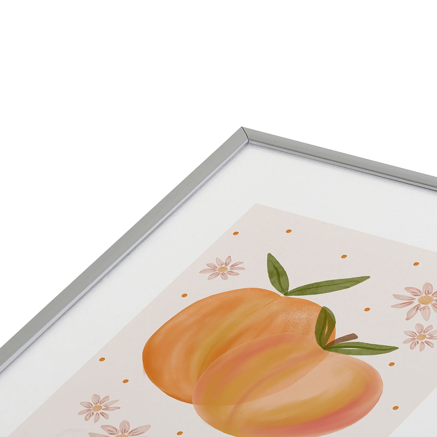 Menina Lisboa Spring Peaches Metal Framed Art Print