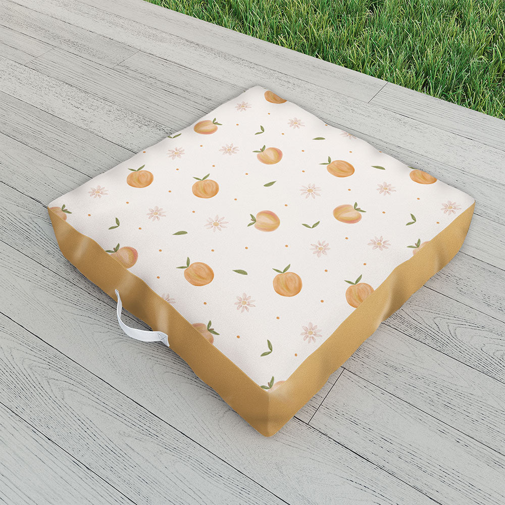 Menina Lisboa Spring Peaches Outdoor Floor Cushion