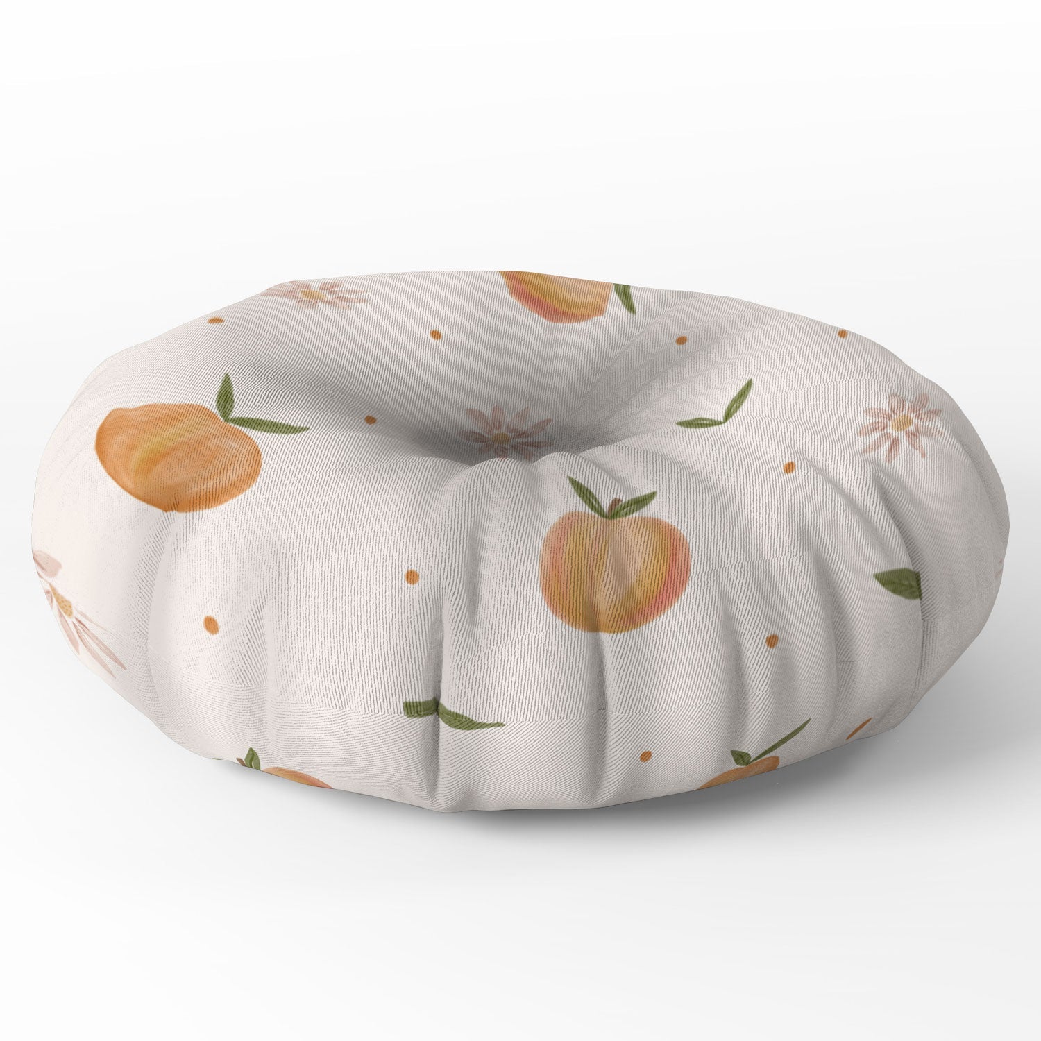 Menina Lisboa Spring Peaches Floor Pillow Round