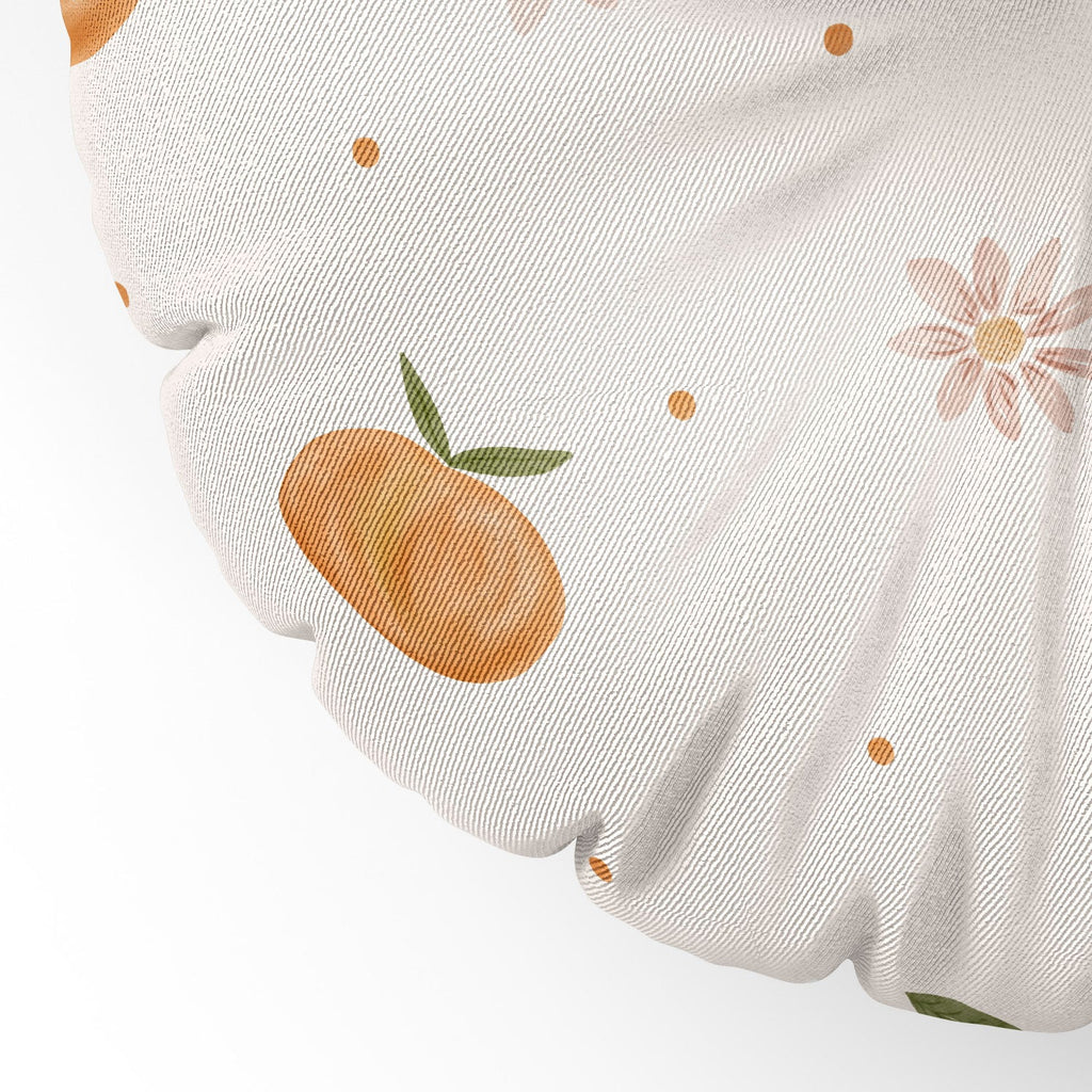 Menina Lisboa Spring Peaches Floor Pillow Round