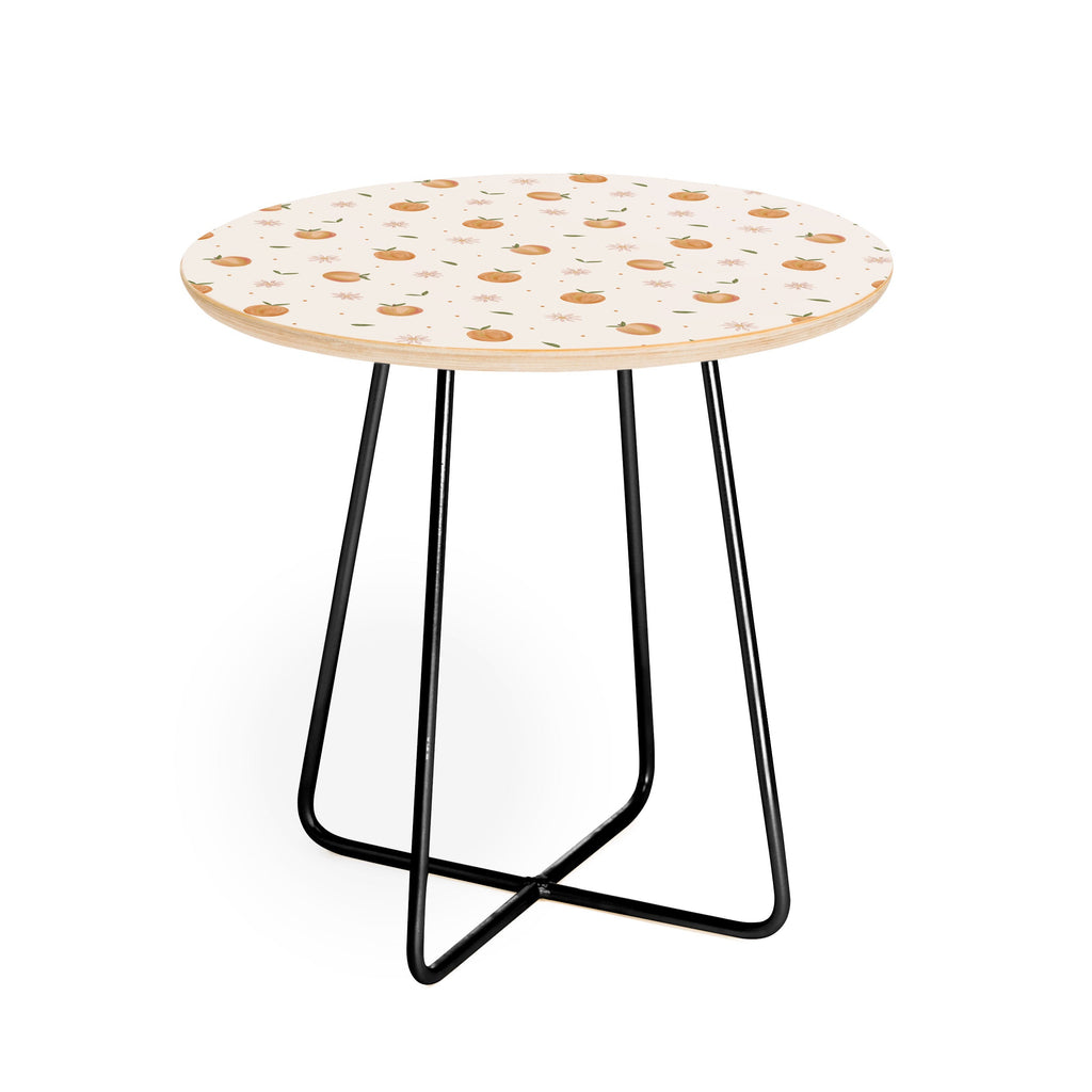 Menina Lisboa Spring Peaches Round Side Table
