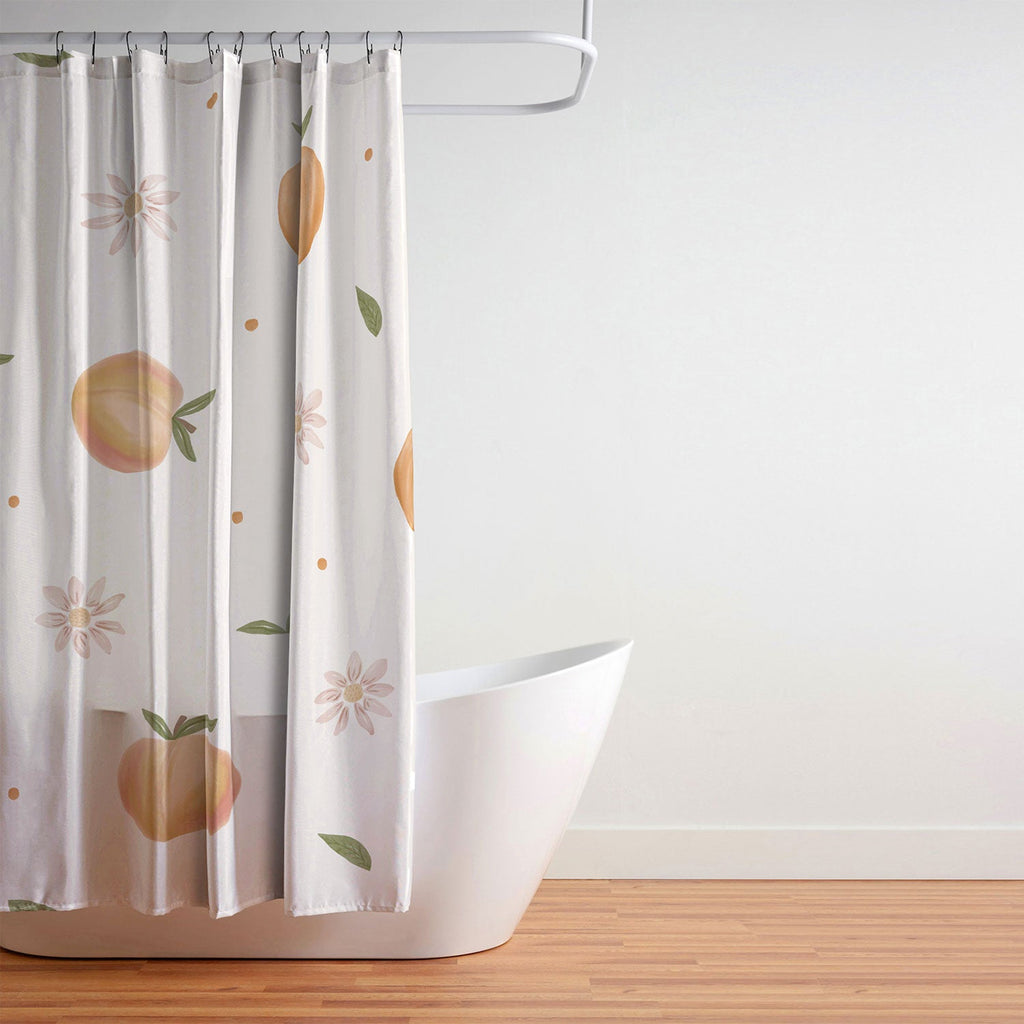 Menina Lisboa Spring Peaches Shower Curtain