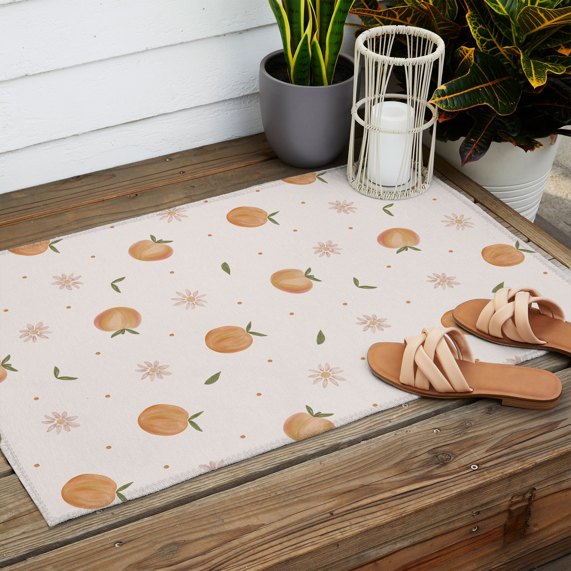 Menina Lisboa Spring Peaches Outdoor Rug