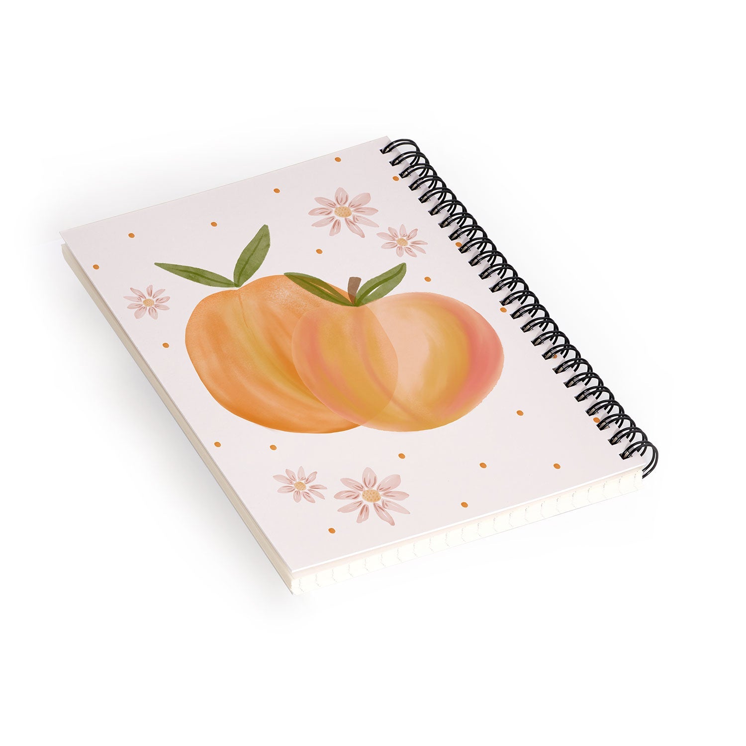 Menina Lisboa Spring Peaches Spiral Notebook