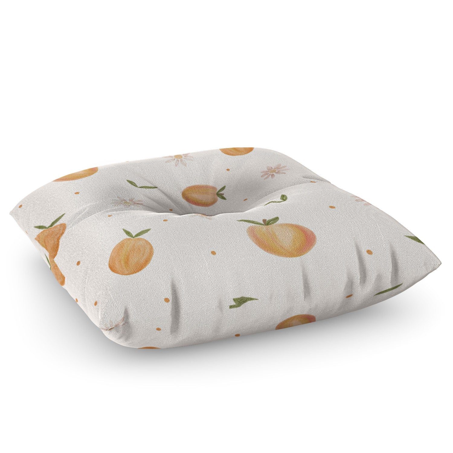 Menina Lisboa Spring Peaches Floor Pillow Square