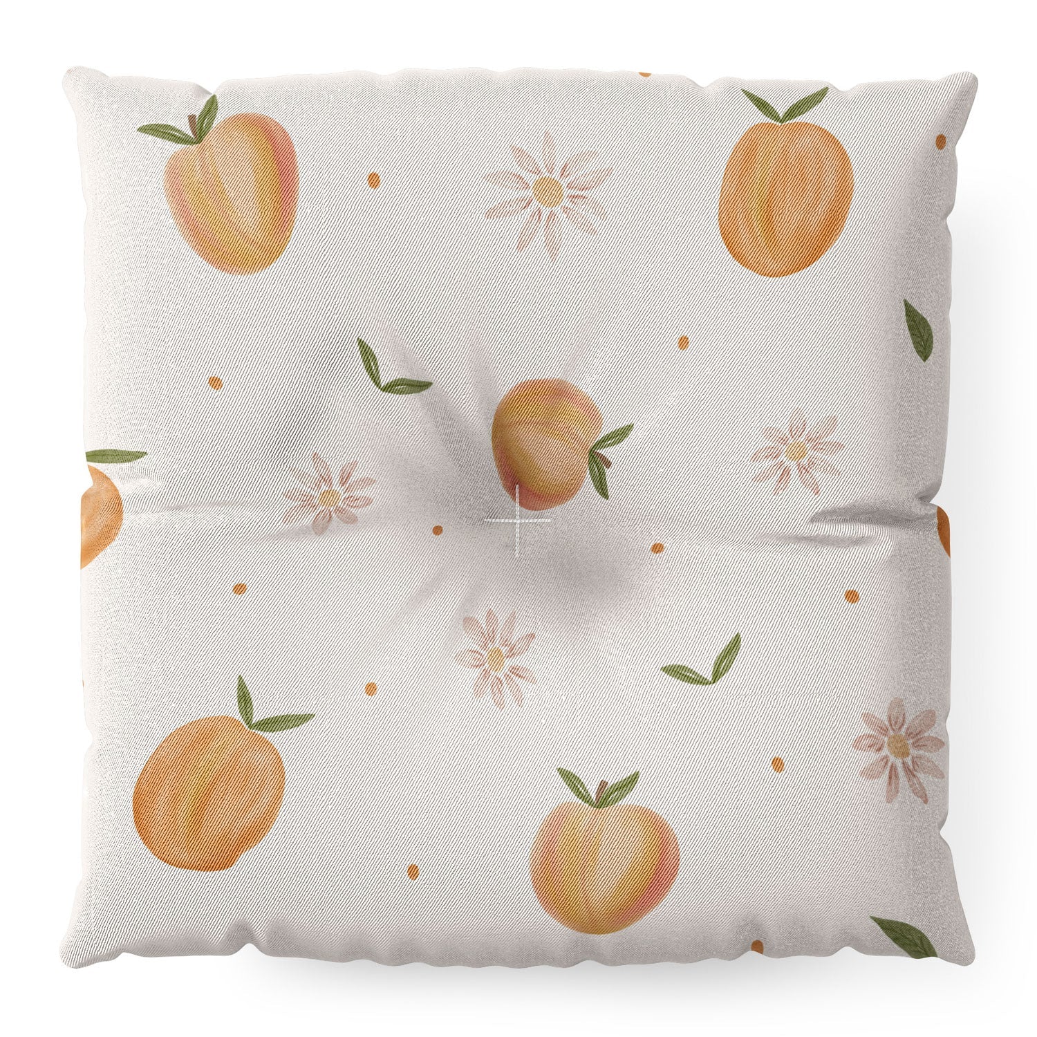 Menina Lisboa Spring Peaches Floor Pillow Square