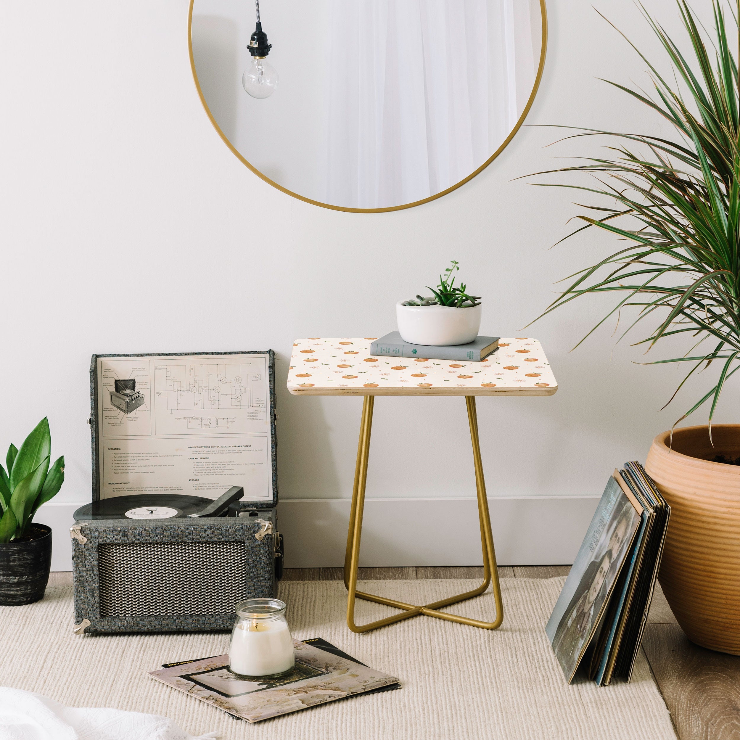 Menina Lisboa Spring Peaches Side Table