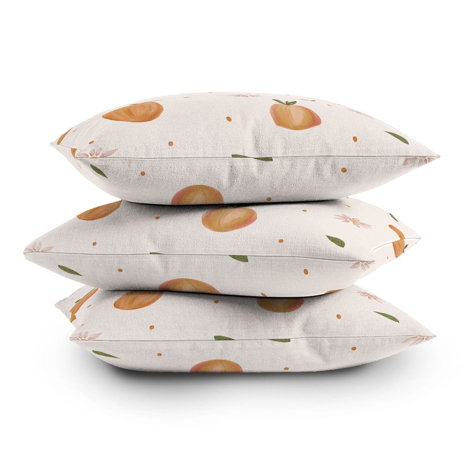 Menina Lisboa Spring Peaches Outdoor Throw Pillow