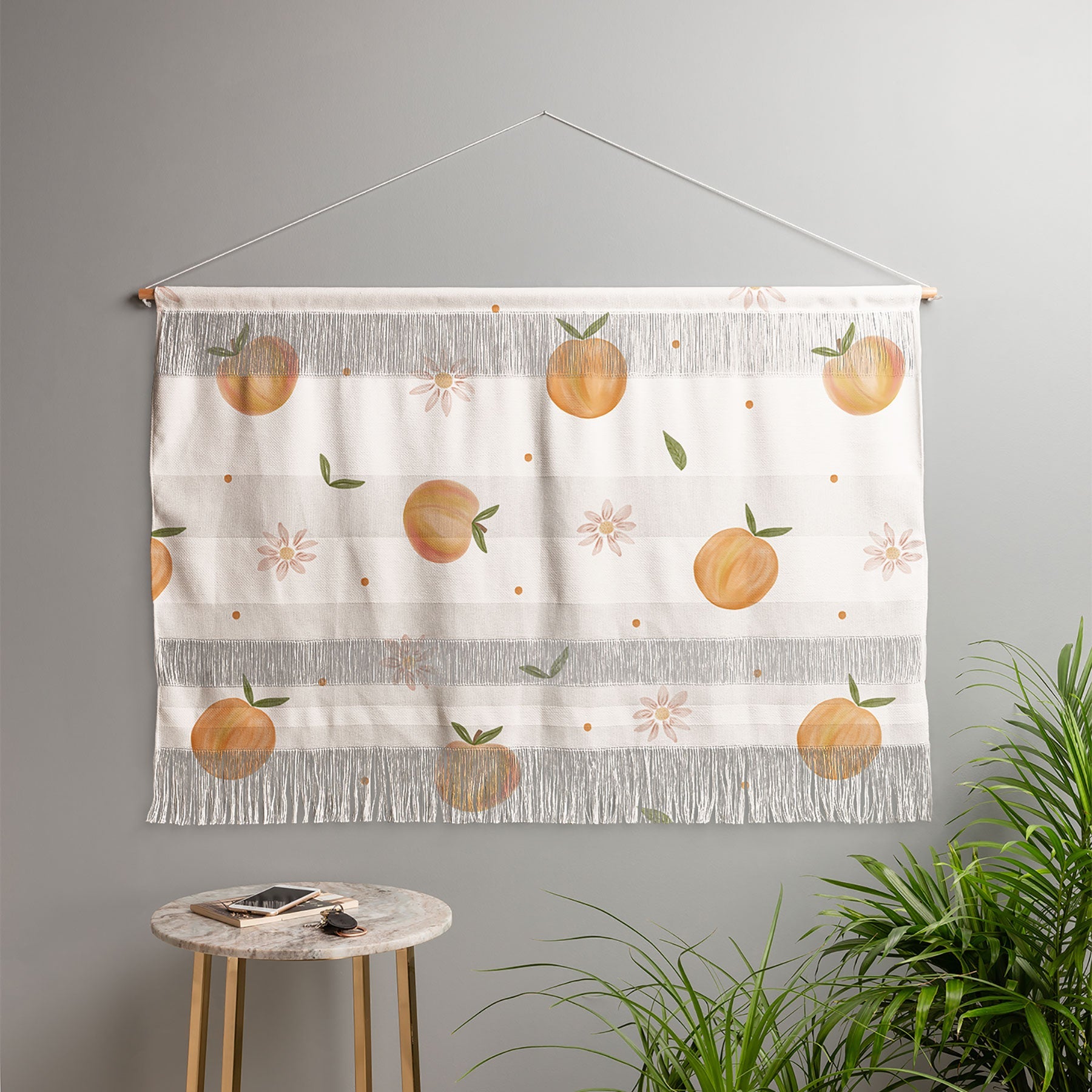Menina Lisboa Spring Peaches Wall Hanging Landscape
