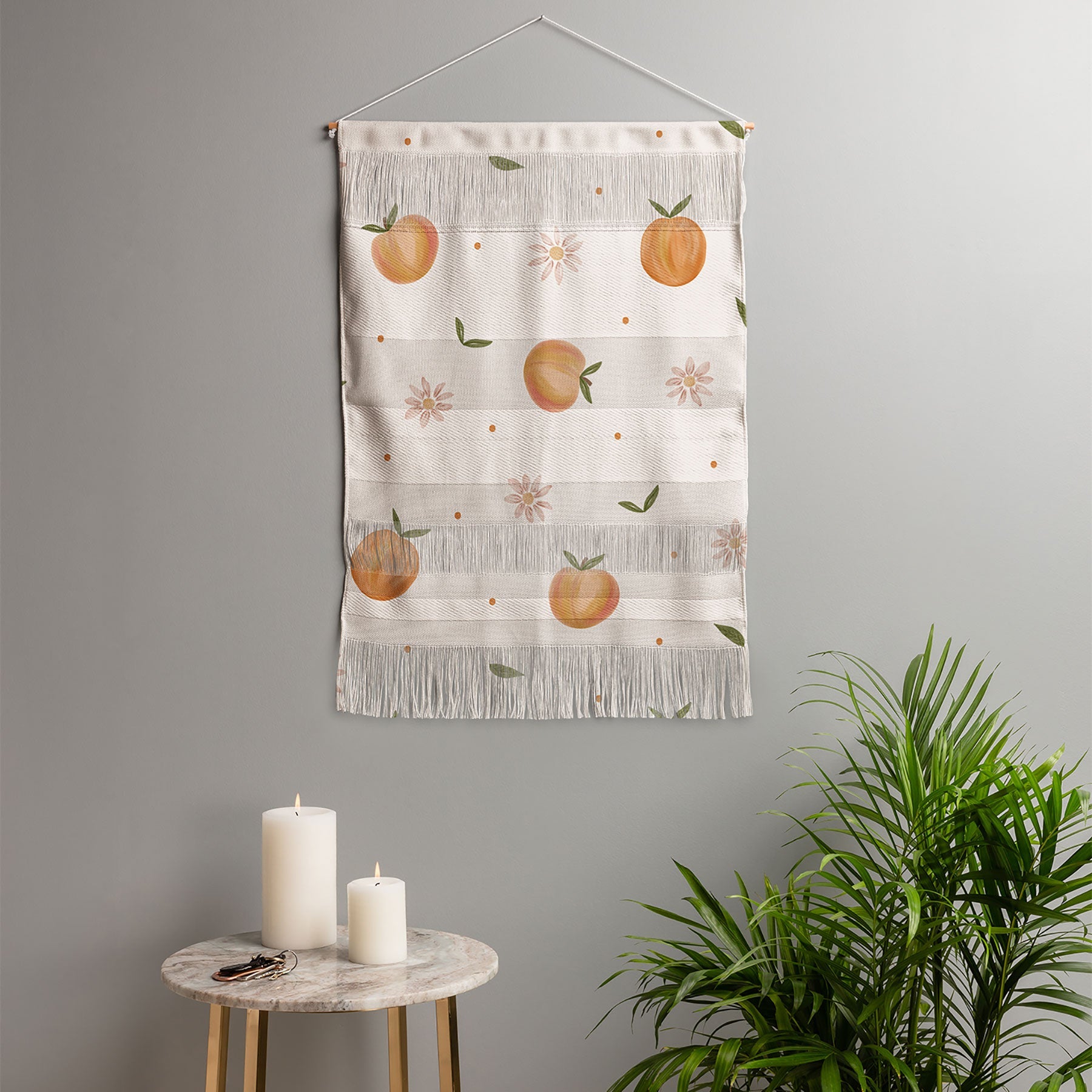 Menina Lisboa Spring Peaches Wall Hanging Portrait