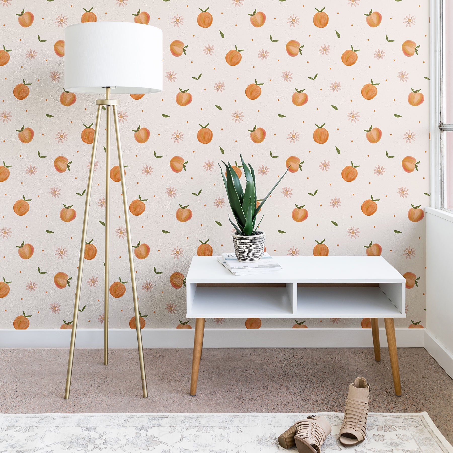 Menina Lisboa Spring Peaches Wallpaper
