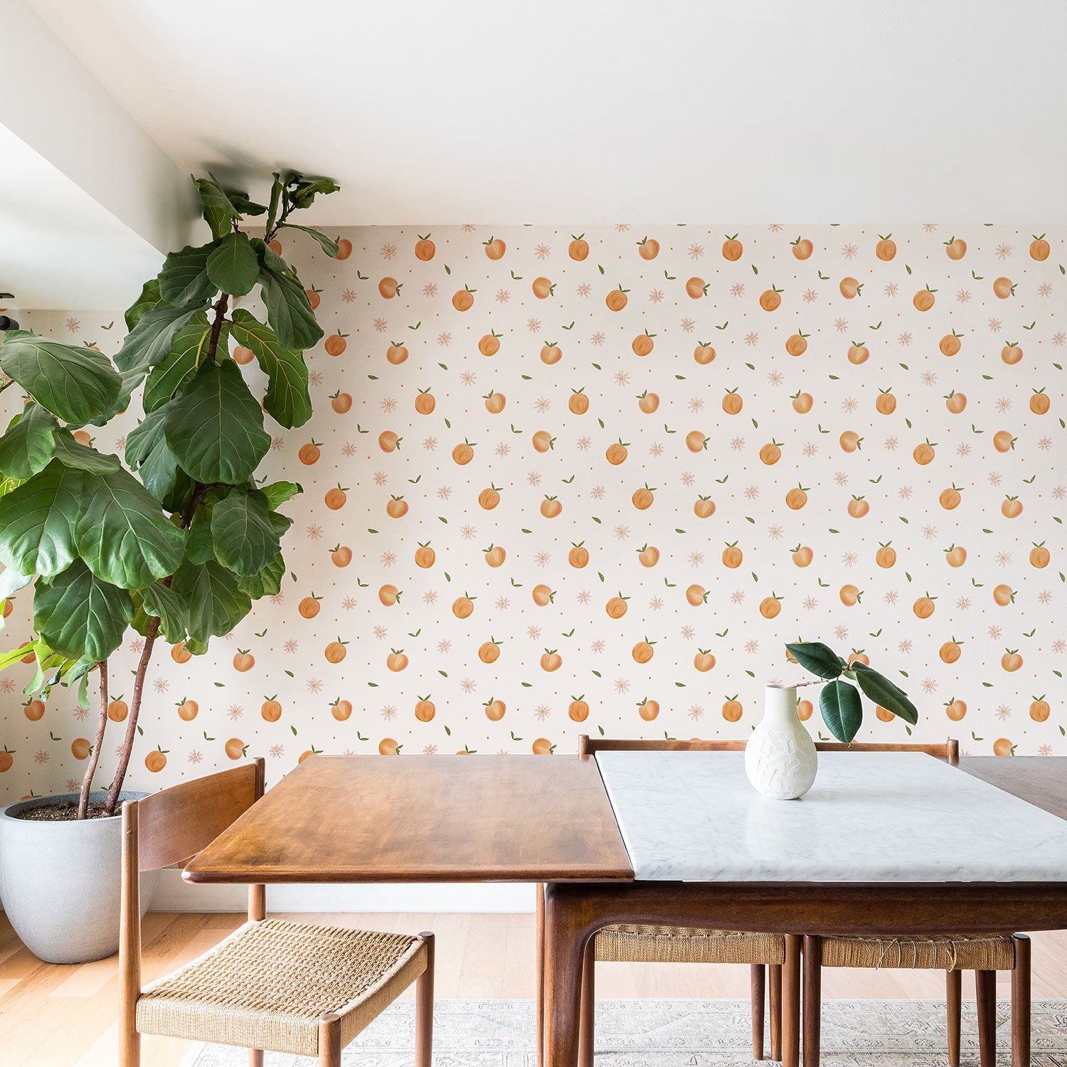 Menina Lisboa Spring Peaches Wallpaper
