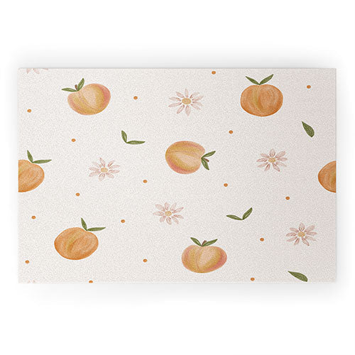Menina Lisboa Spring Peaches Welcome Mat