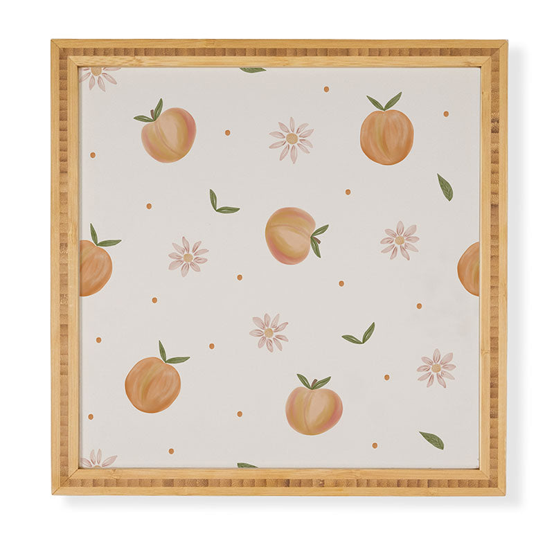 Menina Lisboa Spring Peaches Framed Wall Art