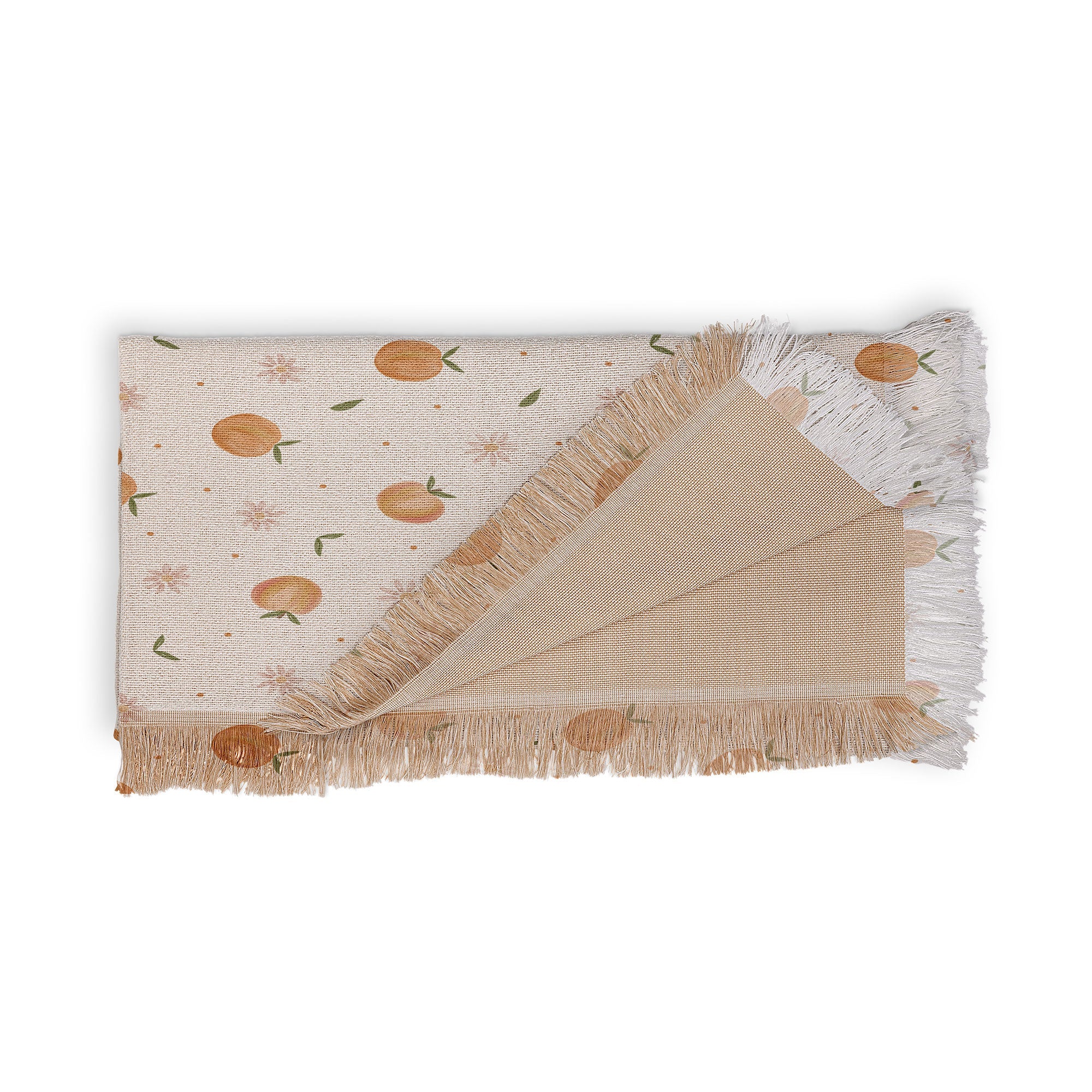 Menina Lisboa Spring Peaches Throw Blanket