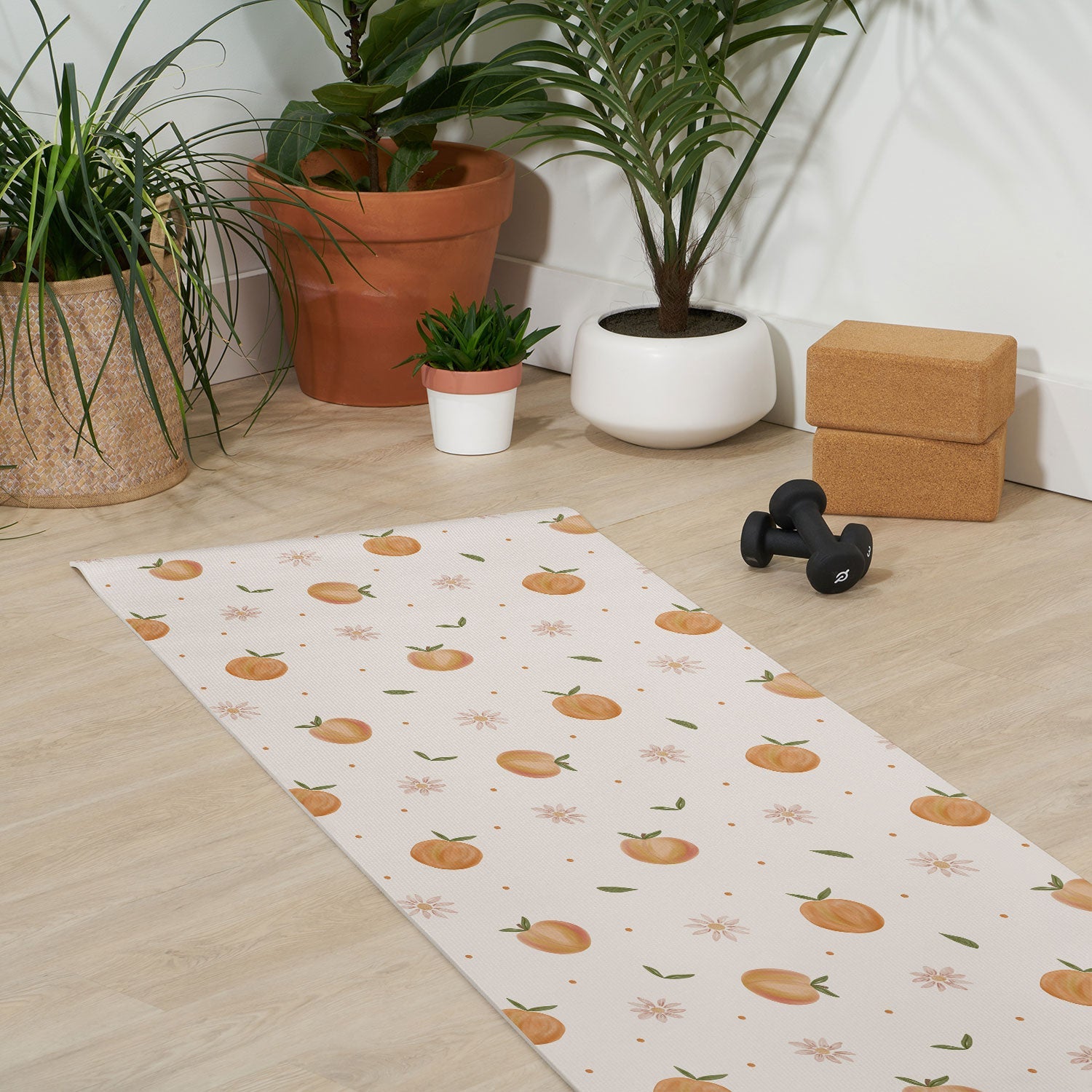 Menina Lisboa Spring Peaches Yoga Mat
