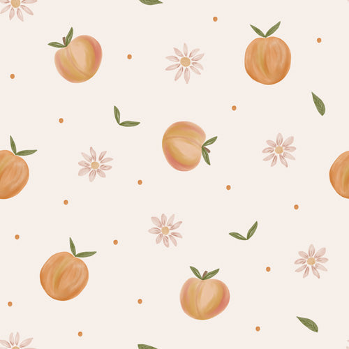 Menina Lisboa Spring Peaches Shower Curtain