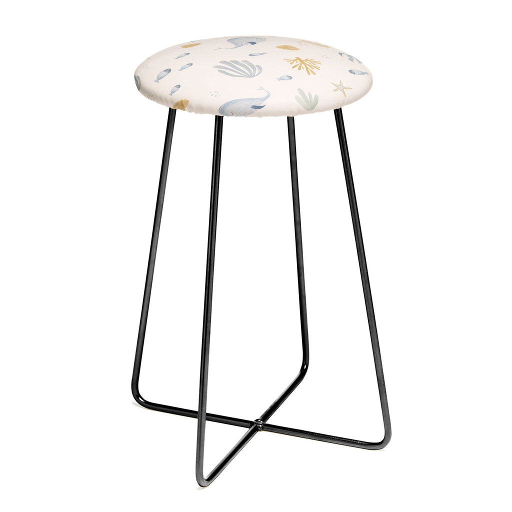 Menina Lisboa Under the Deep Sea Counter Stool