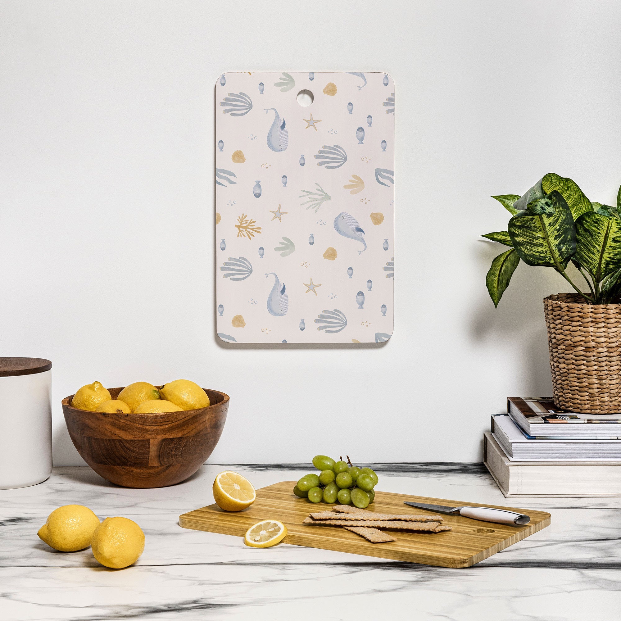 Menina Lisboa Under the Deep Sea Cutting Board Rectangle