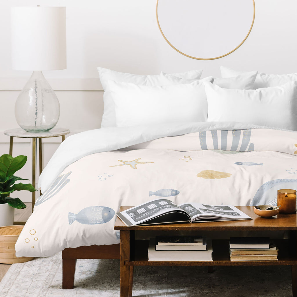 Menina Lisboa Under the Deep Sea Duvet Cover